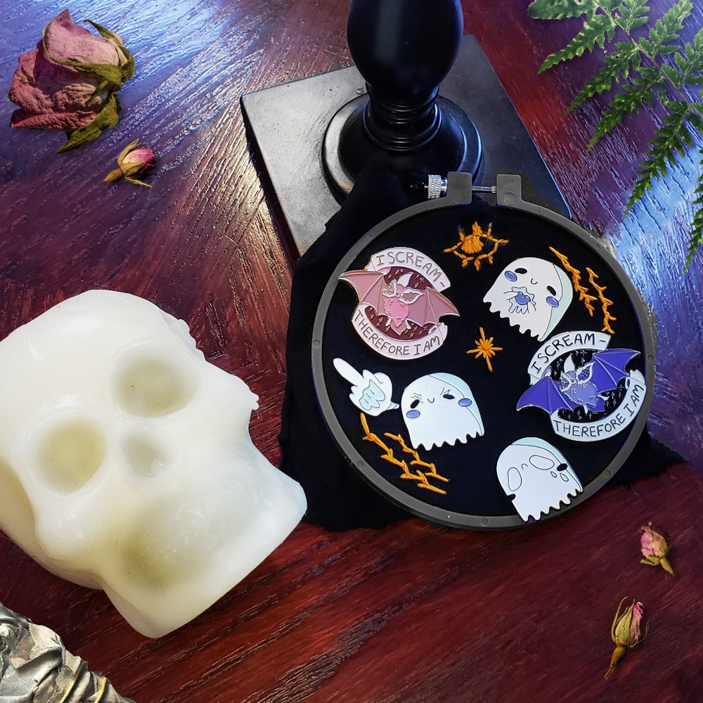 2" GONE BATTY Soft Enamel Pins